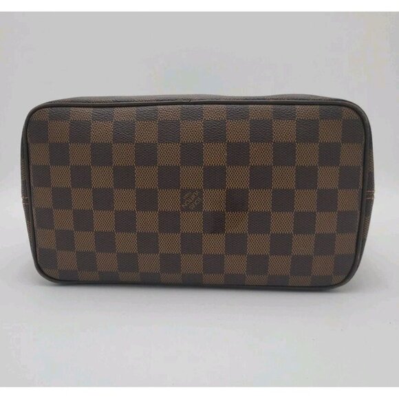 Louis Vuitton Sallaya Damier PM Tote Bag Authenticated Brown Checker Gold VI1016 - Picture 6 of 16